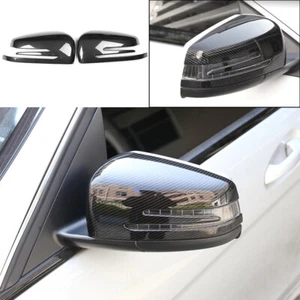 For Benz E-Class W212 2009-15 ABS Carbon Fiber Rear View Side Mirror Cover Trim - Bild 1 von 12