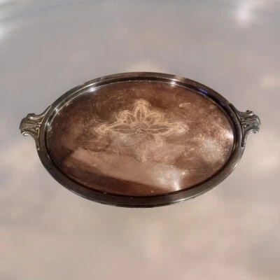 Antique WMF Jugendstil Silverplate Tray Footed With Handles - Image 1 of 4