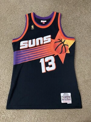 Mitchell & Ness NBA Phoenix Suns Steve Nash Black 96-97 Men’s Size M Jersey New - Image 1 of 4
