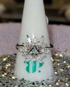 Bombe Party Ring SPARKLING SOUL RBP2471 Größe 9 .925 Sterling Rauchkristall - Bild 1 von 4