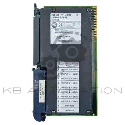 1771-OFE2 (Ser. B) Módulo de salida analógica PLC-5 con brazo de cableado de ... - Imagen 1 de 3