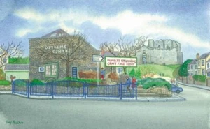 Ostreme Centre, Oystermouth Mumbles Swansea - Greetings Card - Tony Paultyn - Picture 1 of 2