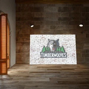 Póster/lienzo estampado de arte de pared de baloncesto de la NBA Minnesota Timberwolves - Imagen 1 de 6