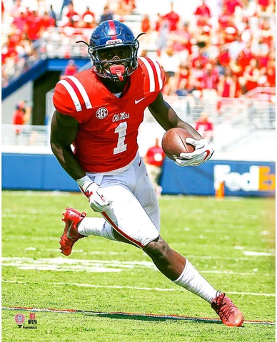 AJ Brown Ole Miss Rebels Unsigned Running Photograph Cover
