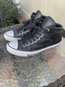 converse mid tops leather