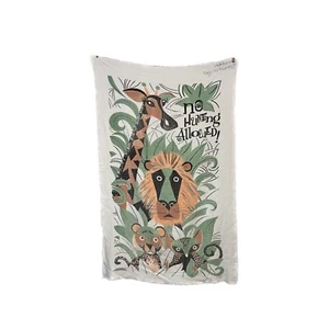Vintage Cannon USA - Jungle Beach Bath Towel - No Hunting Allowed - 34 x 53 in - Picture 1 of 8