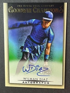 Upper Deck Goodwin Champions Wilman Díaz 2021 autógrafo automático #A-WD Dodgers - Imagen 1 de 2