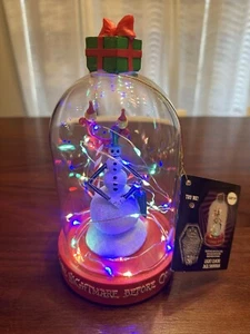 The Nightmare Before Christmas Light Cloche Jack Snowman 8.5" Tall New - Picture 1 of 8