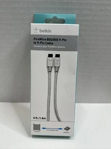Belkin Firewire 800/800 9-Pin To 9-Pin Cable/NIB - Afbeelding 1 van 2