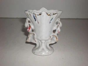 Antique Vtg Old Sm Miniature Mini Staffordshire Ceramic Vase Figurine 2 7/8"in - Picture 1 of 12