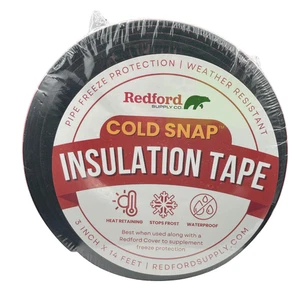 Pipe Insulation Tape 3"x14' Redford Cold Snap Weather Resistant Water Pipe Wrap - Picture 1 of 6
