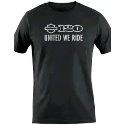 Harley Davidson мотоциклов черная рубашка - United We Ride 120 - размер 2XL - Изображение 1 из 4