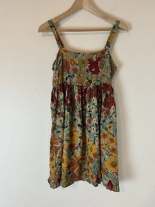 Natural Life Gr. M Patti rot gelb Blumen tropisch Boho Tank Minikleid - Bild 1 von 4