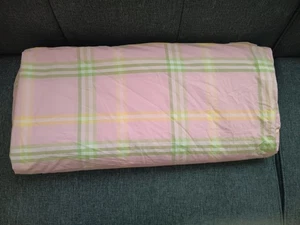 Pottery Barn  Full/ Queen Duvet Pink Cotton Pink Yellow Green   - Picture 1 of 5