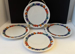 6 Six Villeroy & Boch Vintage Acapulco  8" Salad Plates Minty Luxumbourg MCM - Picture 1 of 8