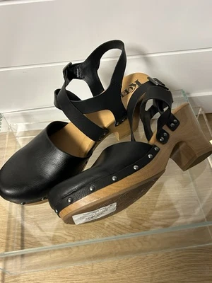 Sandalias de cuña Korks Abloom plataforma zuecos tachonados negras mujer talla EE. UU. 12 M Foto 1 de 4