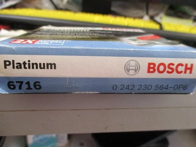 Bosch 6716  Platinum  Spark Plugs  (Pack of 4) -NEW IN BOX! - Image 1 of 4