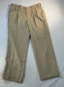 Bobby Jones Wool Pants Size 38x29 Pleated Collection Made in Italy - Picture 1 of 17