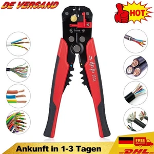 Alicates pelacables automáticos alicates de cable alicates de crimpado cortador de cable 0,2 mm² - 6,0 mm² - Imagen 1 de 11