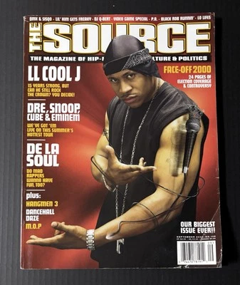 The Source Magazine September 2000 #132 LL Cool J Dre Snoop Cube Eminem De La - Image 1 of 4
