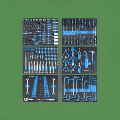 Inserts Tools Set In Foam Trays (6 trays) 429Pcs New - Image 1 of 4