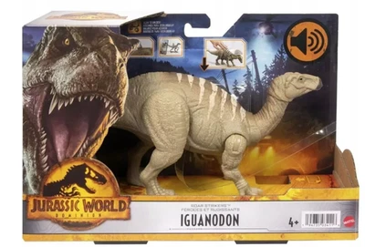 JURASSIC WORLD IGUANODON Dominion Mattel Dinosauro Sonoro Attacco Ruggente - Immagine 1 di 4
