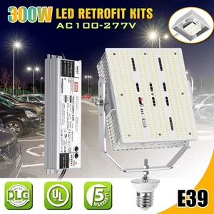 300 Watt LED Retrofit Kits Light Commercial Shoebox Replacement Fixture E39 Base - Picture 1 of 9