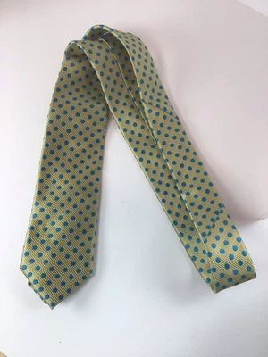 Corbata Alexander Julian Colores Amarillo Azul Lunares Foto 1 de 3