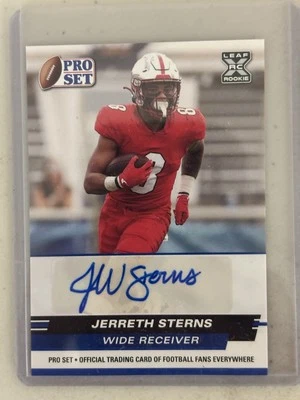 Leaf Pro Set Rookie Jerreth Sterns Auto Card Western Kentucky - Image 1 of 2