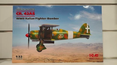 Fiat CR42 AS guerra mondiale model kit 1-32 ICM modellino caccia bombardiere - Immagine 1 di 4