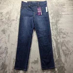 Gloria Vanderbilt Jeans Womens 12 Blue High-Rise Straight Shape Effect Pull On - Picture 1 of 15