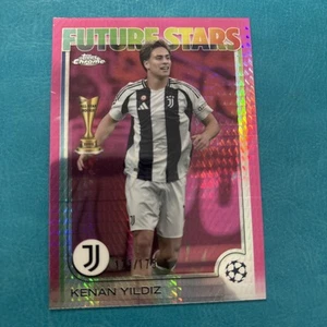 Kanan Yildiz 2024-25 Topps Cromo UEFA Future Stars #/175 Rosa Prizm Refractor  - Imagen 1 de 3