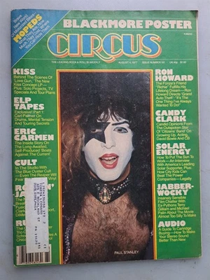 Circus - Rock & Roll Magazine - August 4, 1977 Issue - Stanley, KISS Cover - Image 1 of 3