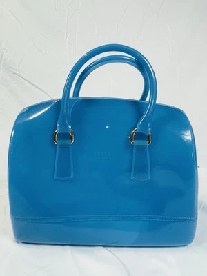 BOLSA DE CARAMELOS FURLA grande azul con bolsa antipolvo Foto 1 de 4