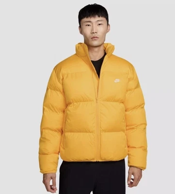 Nike NSW Sportswear Club Puffer Jacket Men’s Size XXL FB7368-739 Yellow - Image 1 of 4