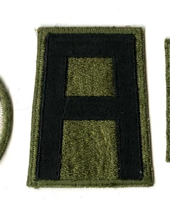 First Army White back Patch WWII Original D-Day Omaha Beach Europe - Picture 1 of 2