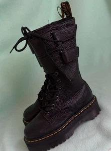 Botas de cuero negras Dr Martens Jagger. US L 6. Usado en excelente estado! - Imagen 1 de 8