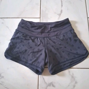 Pantalones Cortos Lululemon Mujer Talla 2 Regular Azul Marino Forrados Elastizados Activos A8 - Imagen 1 de 9