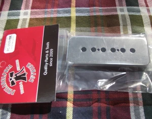 Metal Philadelphia Luthier Nickel P90 Soapbar Pickup Cover for Les Paul Jr, 50mm - Picture 1 of 3