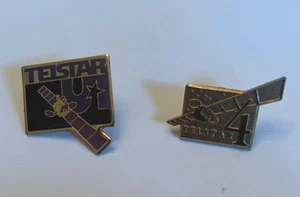 Telstar 4 Y 5 Pines Anuncio de Recuerdo Comunicación Satelital Enlace ascendente Lote de 2 - Imagen 1 de 9