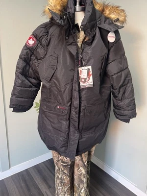 Canada Weather Gear Mens Black Faux Fur Utility Parka Coat Outerwear Size 3XL - Image 1 of 4
