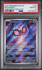 2024 POKEMON SVP EN-SV BLACK STAR PROMO #129 PECHARUNT PSA 10 - Picture 1 of 2