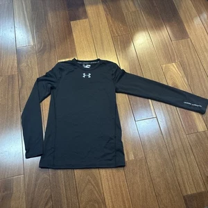 Under Armour Youth Black ColdGear Fitted Long Sleeve Size Shirt Size XL - Bild 1 von 4