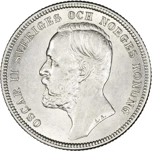 Sweden 1904 Krona LUSTROUS ABOUT UNC - Picture 1 of 2