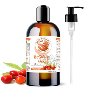 Organic Rosehip Seed Oil - 16oz | Premium Grade, Cold-Pressed Oil for Skin, Hair - Picture 1 of 8