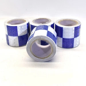 "Cinta reflectante Conspicuity azul y blanca 4 rollos 2" x 10'" - Imagen 1 de 1