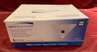 Speco Technologies CVC605CM 960H Corner Mount Color Camera 700TVL w/ 3.6mm Lens - Image 1 of 4