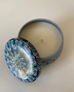 Scented Candle Aromatherapy in a Tin Lavender Coco Lemon & Rose Soya Wax Candles - Picture 1 of 7