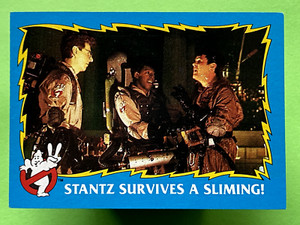 1989 Topps Ghostbusters II #79 Stantz Survives a Sliming!