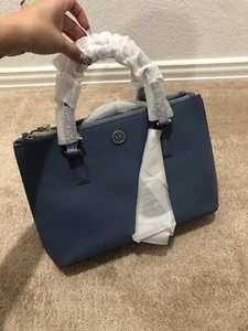 Borsa Tory Burch Comet in pelle Robinson Mini doppia zip nuova con etichetta 11159741 - Foto 1 di 6
